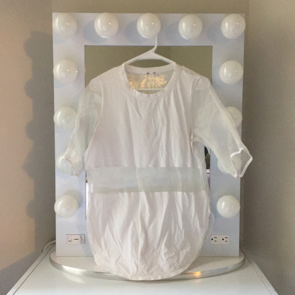 Top Shop Sheer Back Top